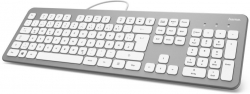 Клавиатура Hama KC-700 серебристый USB