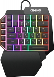 Игровой блок Оклик GMNG 705GK черный USB for gamer LED (подставка для запястий)