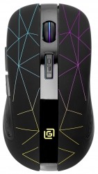 Мышь Оклик 976GW черный оптическая (1600dpi) беспроводная USB (6but)
