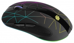 Мышь Оклик 976GW черный оптическая (1600dpi) беспроводная USB (6but)
