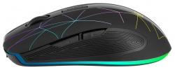 Мышь Оклик 976GW черный оптическая (1600dpi) беспроводная USB (6but)