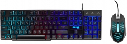 Клавиатура + мышь Оклик GMNG 400GMK клав:черный мышь:черный USB