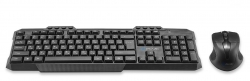 Клавиатура + мышь Oklick 205MK черный беспроводная