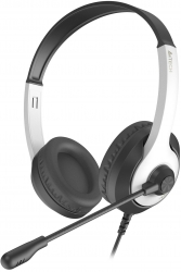 Наушники с микрофоном A4Tech Fstyler FH100U белый/черный