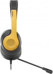 Наушники с микрофоном A4Tech Fstyler FH100U желтый/черный