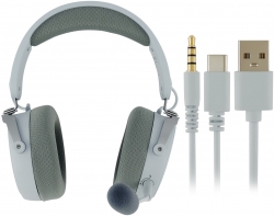 Наушники с микрофоном Оклик GMNG HS-L990G белый 1.5м мониторные Radio оголовье (1605117)
