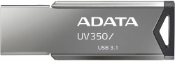 Флеш Диск A-Data 64Gb UV350 AUV350-64G-RBK USB3.0 серебристый