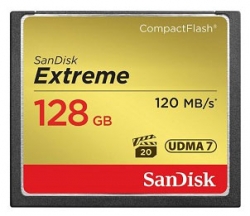 Флеш карта CF 128Gb Sandisk SDCFXS-128G-X46 Extreme w/o adapter