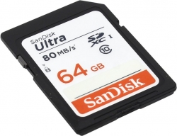 Флеш карта SDXC 64Gb Class10 Sandisk SDSDUNC-064G-GN6IN Ultra 80