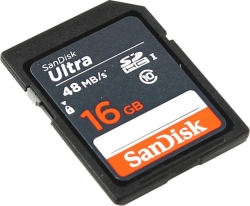 Флеш карта SDHC 16Gb Class10 Sandisk SDSDUNB-016G-GN3IN Ultra