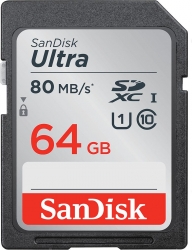 Флеш карта SDXC 64Gb Class10 Sandisk SDSDUNR-064G-GN6IN Ultra