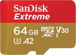 Флеш карта microSDXC 64Gb Class10 Sandisk SDSQXA2-064G-GN6GN Extreme