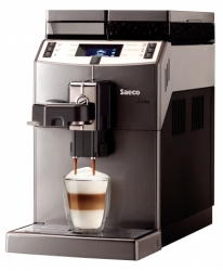 Кофемашина Saeco Lirika One Touch Cappuccino 9851/01 серебристый/черный