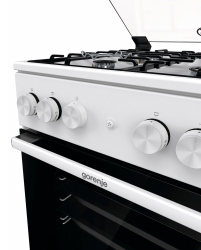 Плита Газовая Gorenje GGI5A21WH белый (стеклянная крышка) реш.сталь