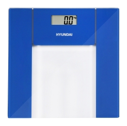 Весы напольные электронные Hyundai H-BS03984 прозрачный/синий