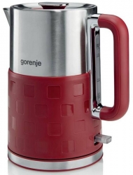 Чайник электрический Gorenje K17FER 1.7л. 2200Вт красный/серебристый (корпус: пластик)