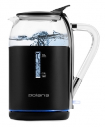Чайник электрический Polaris PWK 1563CGL 1.5л. 2200Вт графит/прозрачный (корпус: двойные стенки)
