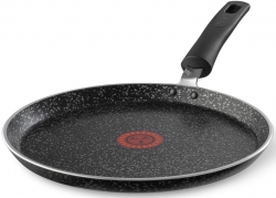 Сковорода блинная Tefal Meteor Э 04208025 круглая 25см покрытие: антипригарное ручка несъемная (без крышки) черный (9100044128)