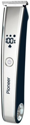 Машинка для стрижки Pioneer HC09R черный/серебристый