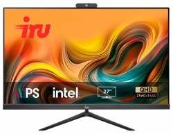 Моноблок IRU Office 27IH5P2K 27 QHD i5 11400 (2.6) 16Gb SSD1Tb UHDG 730 Windows 11 Home Single Language 64 GbitEth WiFi BT 120W Cam черный 2560x1440