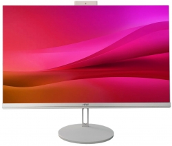 Моноблок Hiper V10 23.8 Full HD i3 12100 (3.3) 8Gb SSD256Gb UHDG 730 Windows 10 Professional GbitEth WiFi BT 120W клавиатура мышь Cam белый 1920x1080