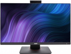 Моноблок Hiper V6 23.8 Full HD i5 10400 (2.9) 8Gb SSD512Gb UHDG 630 DVDRW CR noOS GbitEth WiFi BT 120W клавиатура мышь Cam черный 1920x1080