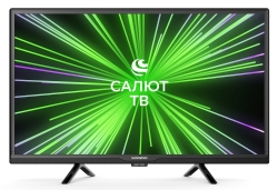 Телевизор LED SunWind 24 SUN-LED24S10 Салют ТВ черный HD 60Hz DVB-T DVB-T2 DVB-C DVB-S DVB-S2 WiFi Smart TV (RUS)