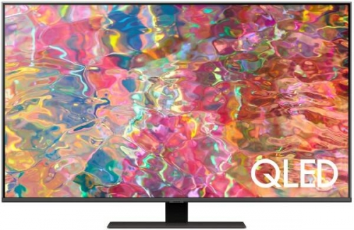 Телевизор QLED Samsung QE50Q80BAUXCE серебристый