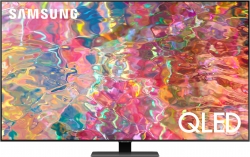 Телевизор QLED Samsung QE55Q80BAUXCE серебристый