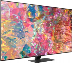 Телевизор QLED Samsung QE55Q80BAUXCE серебристый