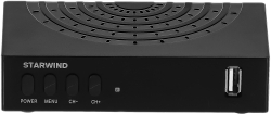 Ресивер DVB-T2 Starwind CT-240 черный