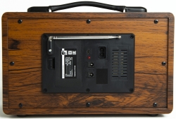 Радиоприемник портативный Сигнал БЗРП РП-335 дерево коричневое USB microSD