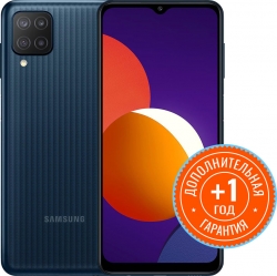 Смартфон Samsung SM-M127F Galaxy M12 32Gb 3Gb черный моноблок 3G 4G 2Sim 6.5 720x1600 Android 11 48Mpix 802.11 b/g/n NFC GPS GSM900/1800 GSM1900 Touc