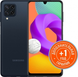 Смартфон Samsung SM-M225F Galaxy M22 128Gb 4Gb черный моноблок 3G 4G 2Sim 6.4 720x1600 Android 11 48Mpix 802.11 b/g/n/ac NFC GPS GSM900/1800 GSM1900 