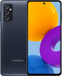 Смартфон Samsung SM-M526B Galaxy M52 5G 128Gb 6Gb черный моноблок 3G 4G 2Sim 6.7 1080x2400 Android 11 64Mpix 802.11 a/b/g/n/ac/ax NFC GPS GSM900/1800