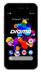 Смартфон Digma Q401 3G HIT 8Gb 1Gb FM серый титан моноблок 3G 2Sim 4 480x800 Android 7.0 2Mpix 802.11 b/g/n GSM900/1800 GSM1900 TouchSc FM microSD ma