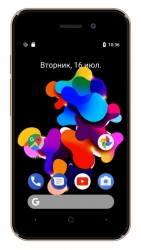 Смартфон Digma Q401 3G HIT 8Gb 1Gb FM золотистый моноблок 3G 2Sim 4 480x800 Android 7.0 2Mpix 802.11 b/g/n GSM900/1800 GSM1900 TouchSc FM microSD max