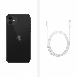 Смартфон Apple A2221 iPhone 11 64Gb 4Gb черный моноблок 3G 4G 1Sim 6.1 828x1792 iOS 15 12Mpix 802.11 a/b/g/n/ac/ax NFC GPS GSM900/1800 GSM1900 TouchS