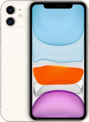 Смартфон Apple A2221 iPhone 11 128Gb 4Gb белый моноблок 3G 4G 1Sim 6.1 828x1792 iOS 15 12Mpix 802.11 a/b/g/n/ac/ax NFC GPS GSM900/1800 GSM1900 TouchS