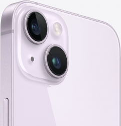 Смартфон Apple A2884 iPhone 14 256Gb 6Gb фиолетовый моноблок 3G 4G 2Sim 6.1 1170x2532 iOS 16 12Mpix 802.11 a/b/g/n/ac/ax NFC GPS TouchSc Protect