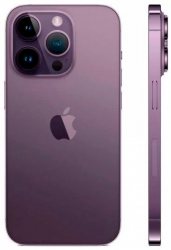 Смартфон Apple A2890 iPhone 14 Pro 128Gb 6Gb фиолетовый моноблок 3G 4G 1Sim 6.1 1179x2556 iOS 16 48Mpix 802.11 a/b/g/n/ac/ax NFC GPS GSM900/1800 GSM1