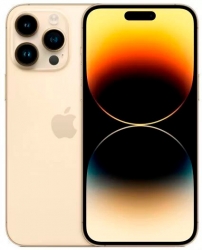 Смартфон Apple A2893 iPhone 14 Pro Max 128Gb 6Gb золотой моноблок 3G 4G 1Sim 6.7 1290x2796 iOS 16 48Mpix 802.11 a/b/g/n/ac/ax NFC GPS GSM900/1800 GSM