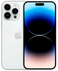 Смартфон Apple A2893 iPhone 14 Pro Max 128Gb 6Gb серебристый моноблок 3G 4G 1Sim 6.7 1290x2796 iOS 16 48Mpix 802.11 a/b/g/n/ac/ax NFC GPS GSM900/1800