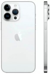 Смартфон Apple A2893 iPhone 14 Pro Max 128Gb 6Gb серебристый моноблок 3G 4G 1Sim 6.7 1290x2796 iOS 16 48Mpix 802.11 a/b/g/n/ac/ax NFC GPS GSM900/1800