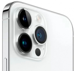 Смартфон Apple A2893 iPhone 14 Pro Max 128Gb 6Gb серебристый моноблок 3G 4G 1Sim 6.7 1290x2796 iOS 16 48Mpix 802.11 a/b/g/n/ac/ax NFC GPS GSM900/1800
