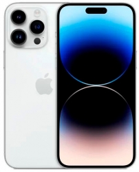 Смартфон Apple A2893 iPhone 14 Pro Max 256Gb 6Gb серебристый моноблок 3G 4G 1Sim 6.7 1290x2796 iOS 16 48Mpix 802.11 a/b/g/n/ac/ax NFC GPS GSM900/1800