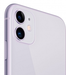 Смартфон Apple A2221 iPhone 11 64Gb 4Gb фиолетовый моноблок 3G 4G 1Sim 6.1 828x1792 iOS 15 12Mpix 802.11 a/b/g/n/ac/ax NFC GPS Protect