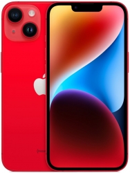 Смартфон Apple A2881 iPhone 14 128Gb 6Gb (PRODUCT)RED моноблок 3G 4G 1Sim 6.1 1170x2532 iOS 16 12Mpix 802.11 a/b/g/n/ac/ax NFC GPS GSM900/1800 GSM190