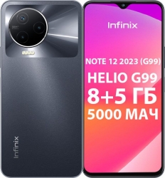Смартфон Infinix X676C Note 12 2023 256Gb 8Gb серый моноблок 3G 4G 2Sim 6.7 1080x2460 XOS 10.6 50Mpix 802.11 a/b/g/n/ac NFC GPS GSM900/1800 GSM1900 T