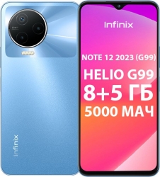 Смартфон Infinix X676C Note 12 2023 256Gb 8Gb синий моноблок 3G 4G 2Sim 6.7 1080x2460 XOS 10.6 50Mpix 802.11 a/b/g/n/ac NFC GPS GSM900/1800 GSM1900 T